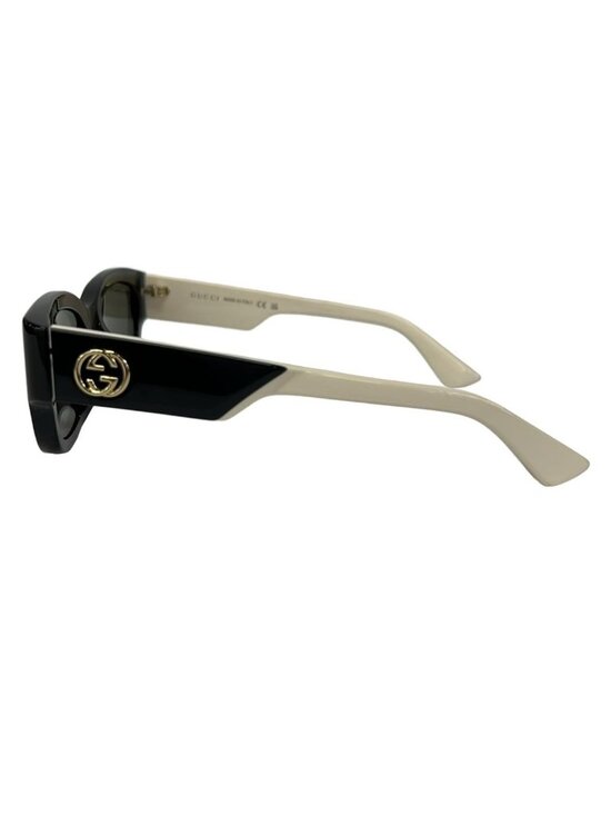 Gucci Sunglasses Black Ivory GG Pattern Eyewear main image 4